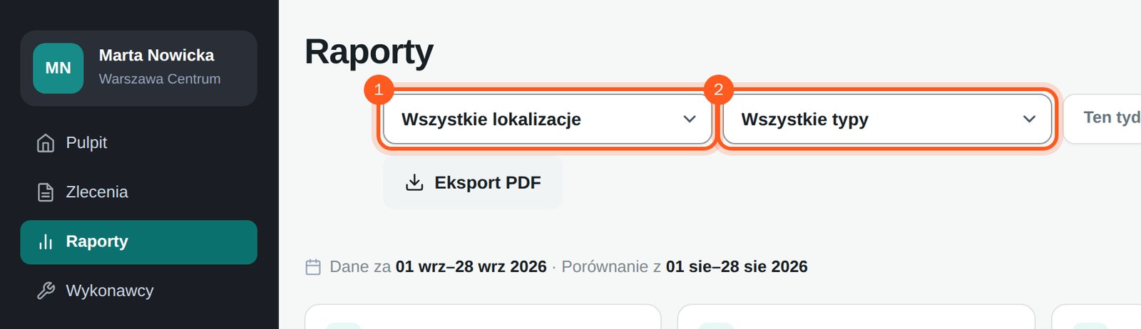Pola Wszystkie lokalizacje i Wszystkie typy (komputer)